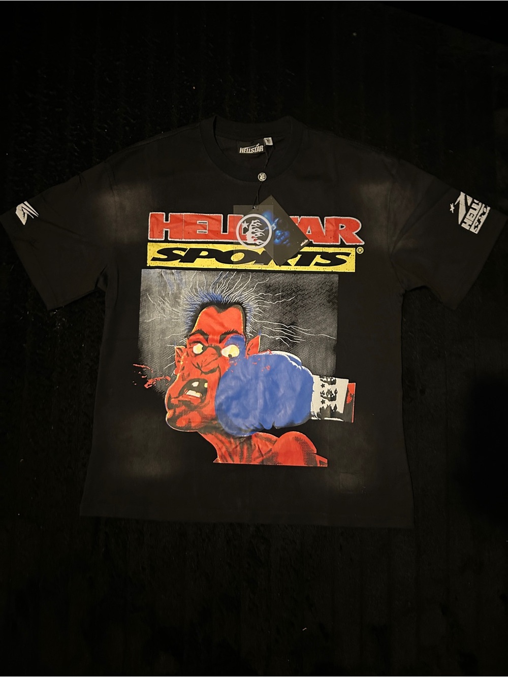 Hellstar Black Graphic Short-Sleeve Tee